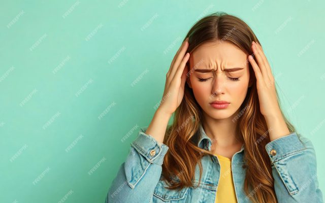 Woman Suffering from Migraine